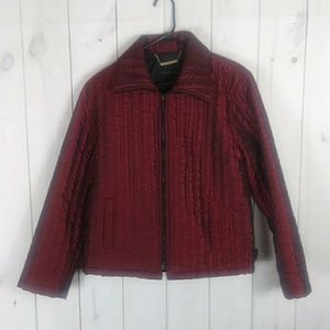 Y2K Express burgundy long sleeve jacket medium